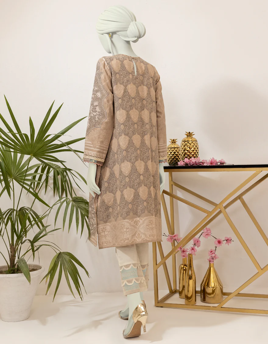 BEIGE JACQUARD KURTI | JJLK-S-JSS-US-22-402 FB/KAINA - Image 2