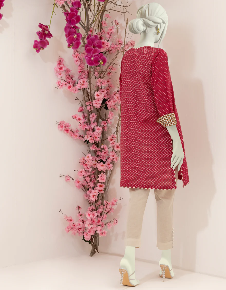 PINK LAWN KURTI | JJLK-S-JSS-US-22-409 FB/SKY LIGHT - Image 2