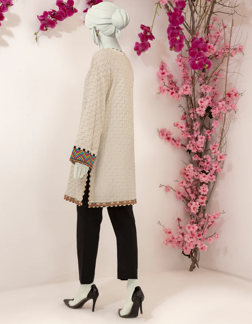 BEIGE LAWN KURTI | JJLK-S-JSS-US-22-412 FB/GLOW-36 - Image 2