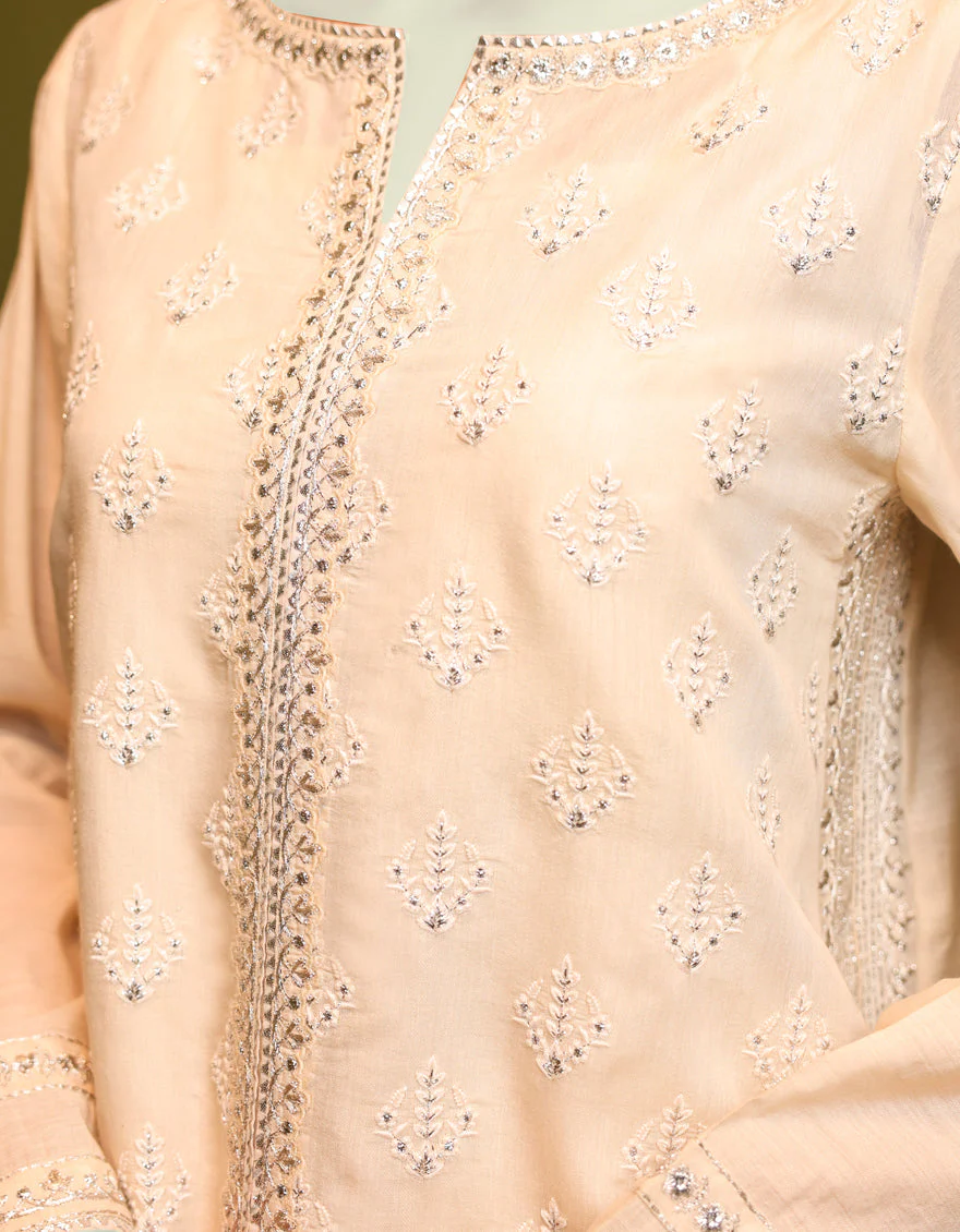 OFF WHITE COTTON KURTI | JJLK-S-JSS-US-22-415 FB/HF-120 - Image 2