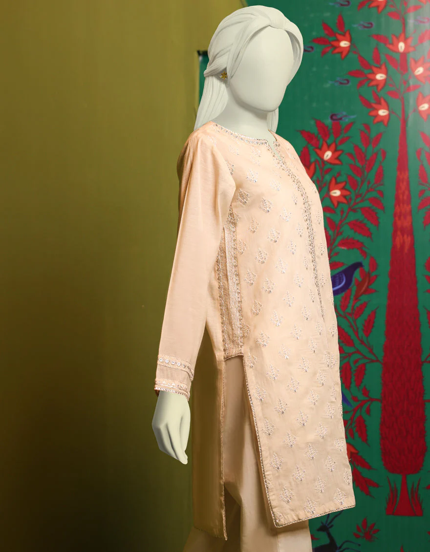 OFF WHITE COTTON KURTI | JJLK-S-JSS-US-22-415 FB/HF-120 - Image 3