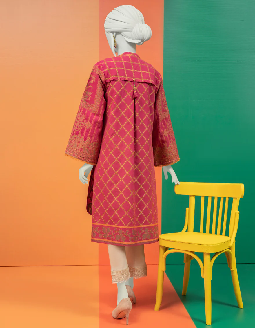 MAGENTA JACQUARD KURTI | JJLK-S-JSS-US-22-430 FB/ELAINE-416 - Image 2