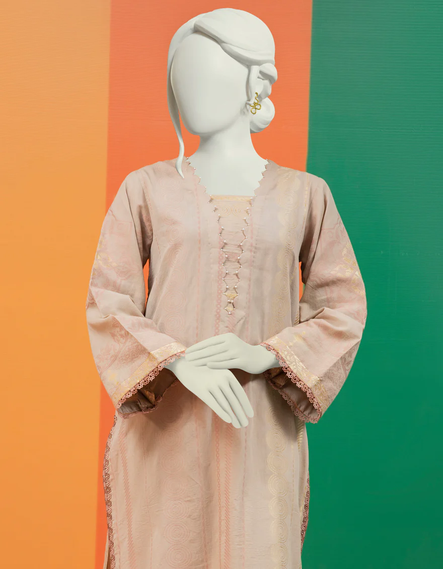 BROWN JACQUARD KURTI | JJLK-S-JSS-US-22-431 FB/LUCIE - Image 4