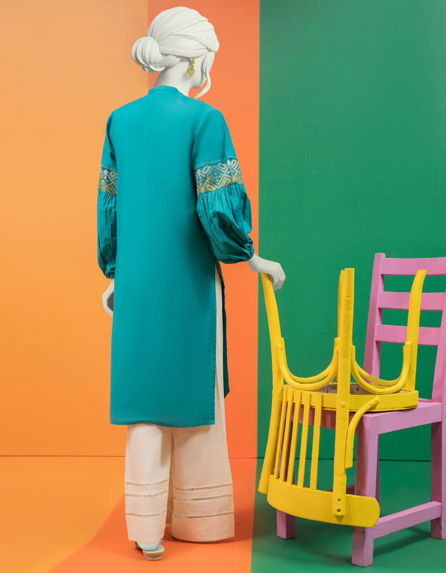 GREEN LAWN KURTI | JJLK-S-JSS-US-22-439 FB/BIJAN - Image 2