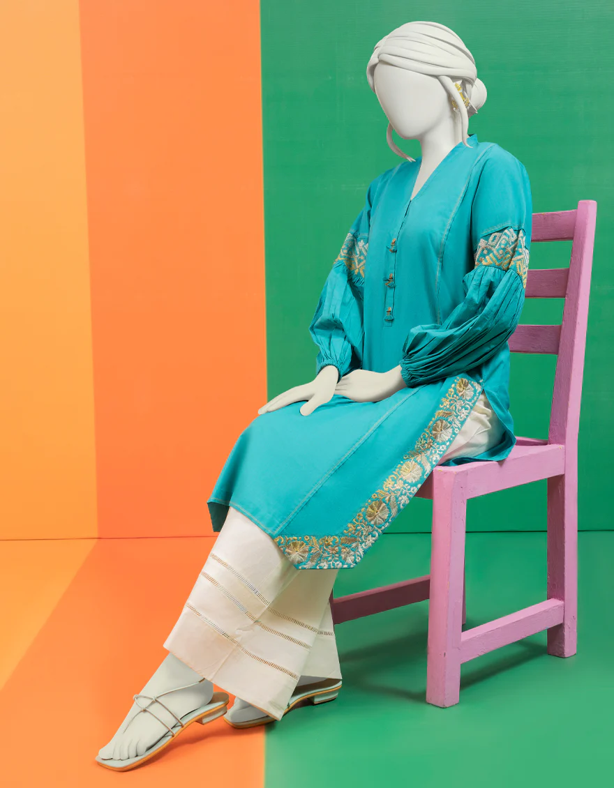 GREEN LAWN KURTI | JJLK-S-JSS-US-22-439 FB/BIJAN - Image 3