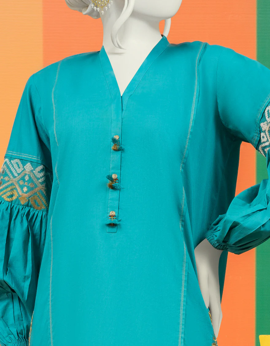 GREEN LAWN KURTI | JJLK-S-JSS-US-22-439 FB/BIJAN - Image 4