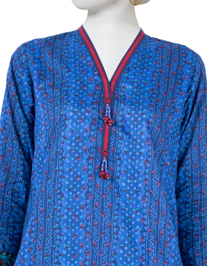 BLUE LAWN KURTI | JJLK-S-JSS-US-22-443 FB/THIBAULT - Image 3