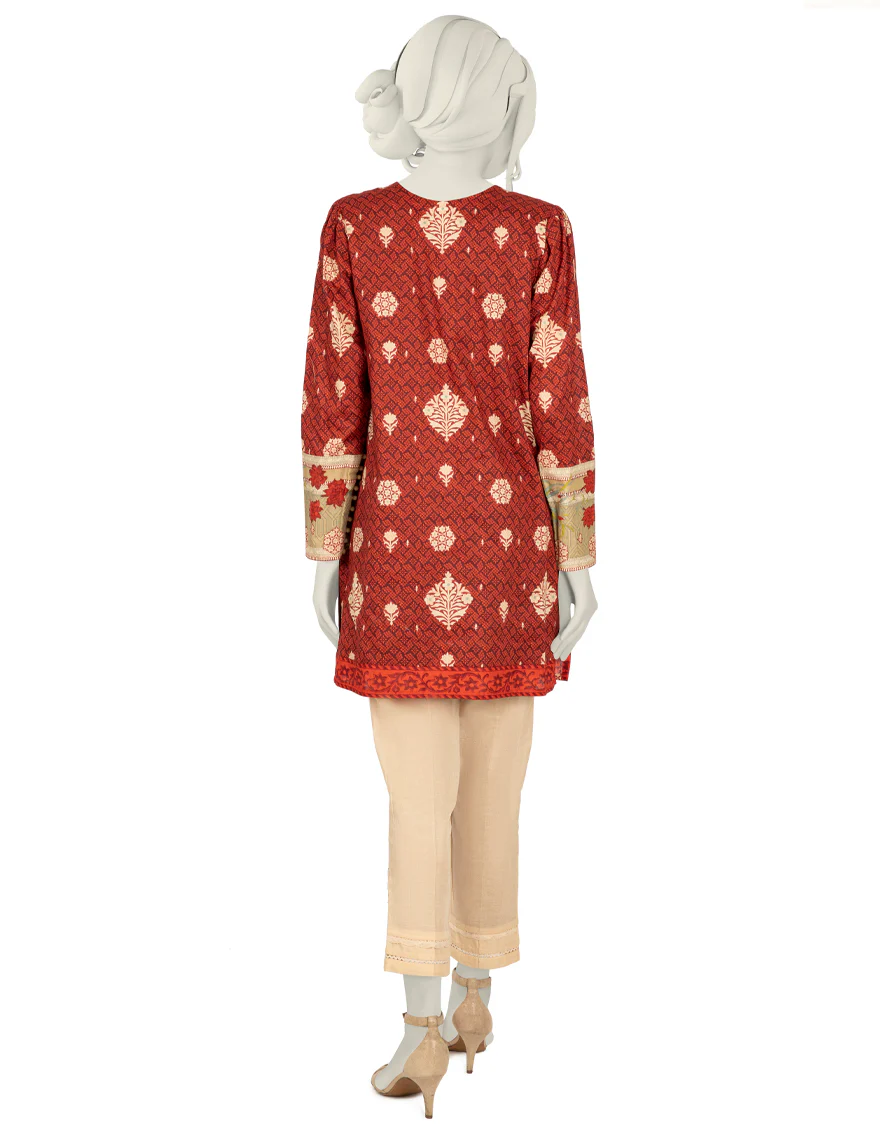 MAROON LAWN KURTI | JJLK-S-JSS-US-22-444 FB/BRIELLE - Image 2