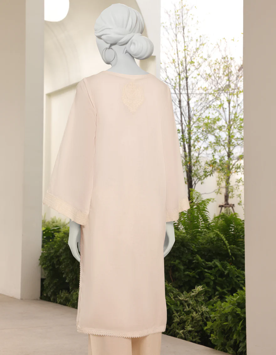 WHITE LAWN KURTI | JJLK-S-JSS-US-23-332 FB/CHANDBALI/WHITE-03 - Image 2