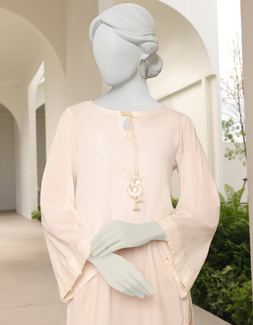 WHITE LAWN KURTI | JJLK-S-JSS-US-23-332 FB/CHANDBALI/WHITE-03 - Image 3