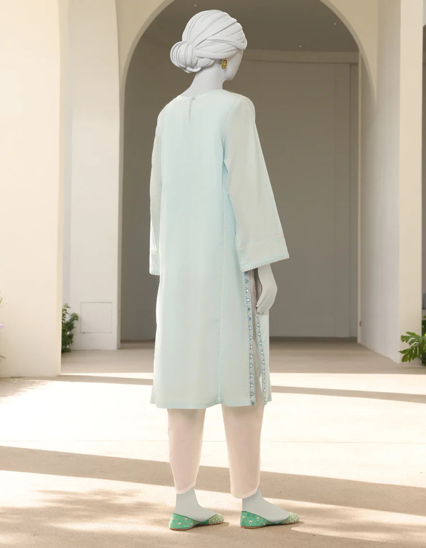 LIGHT BLUE LAWN KURTI | JJLK-S-JSS-US-23-337 FB/INDUR - Image 2