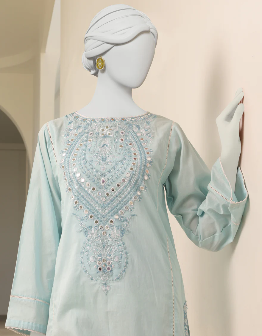 LIGHT BLUE LAWN KURTI | JJLK-S-JSS-US-23-337 FB/INDUR - Image 3