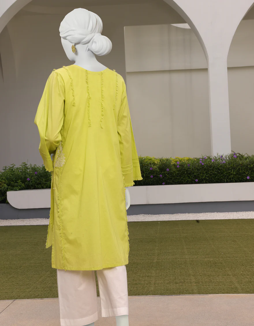 LIME GREEN LAWN KURTI | JJLK-S-JSS-US-23-341 FB/GRASSY - Image 2