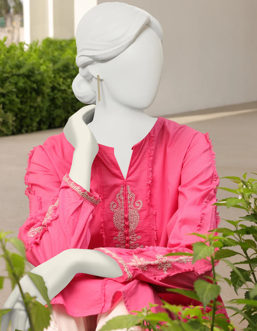 PINK LAWN KURTI | JJLK-S-JSS-US-23-343 FB/RAVEN-669 - Image 3