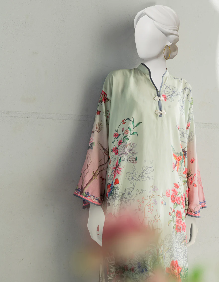 GREEN LAWN KURTI | JJLK-S-JSS-US-23-370 FB/COQUELICOT - Image 4