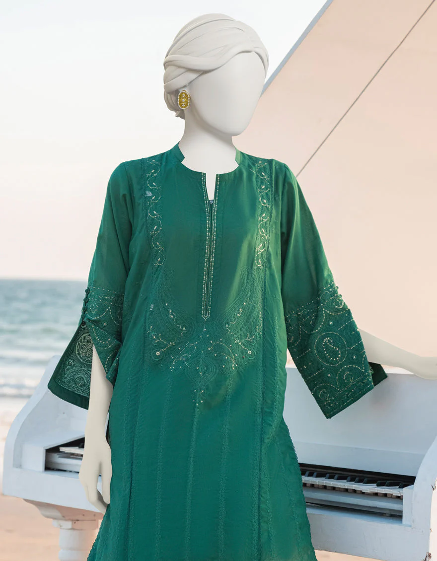 GREEN LAWN KURTI | JJLK-S-JSS-US-23-378 FB/CAPSICUM - Image 3