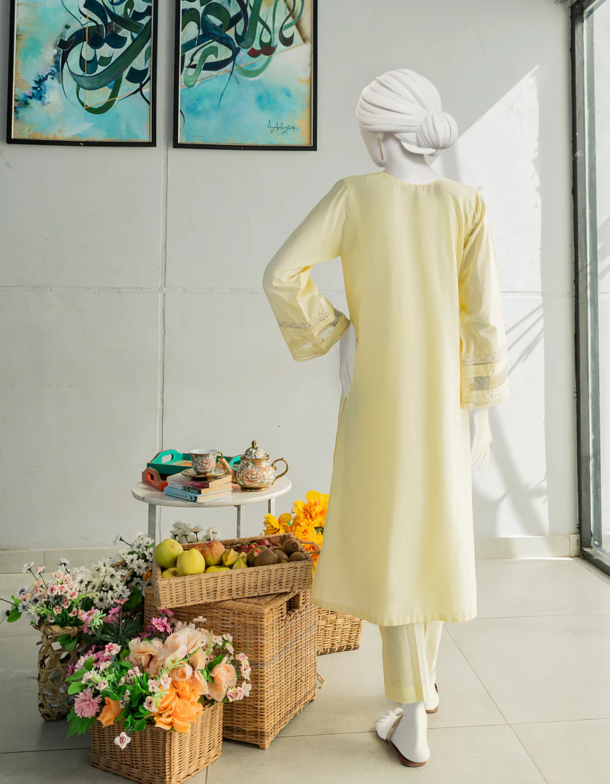 LIME YELLOW DYED KURTI | JJLK-S-JSS-US-23-381 FB/BIJOUX - Image 2