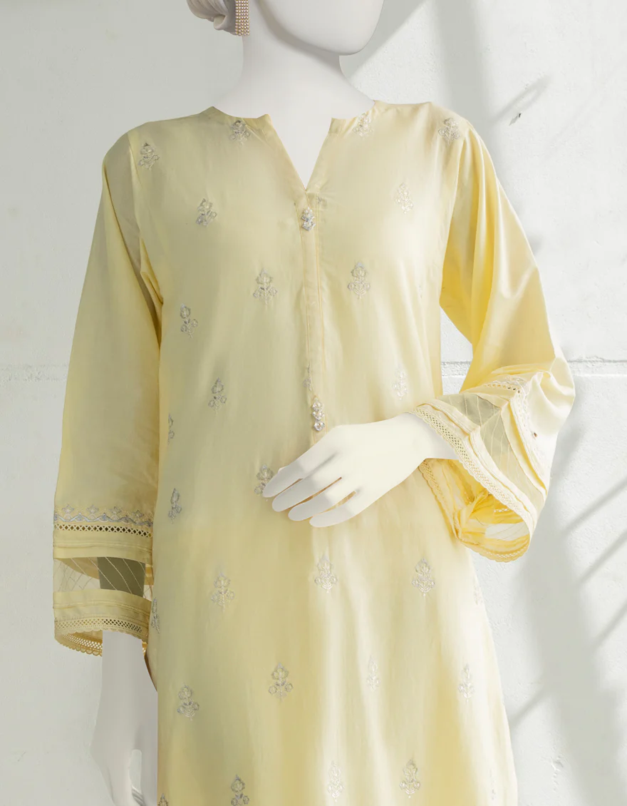 LIME YELLOW DYED KURTI | JJLK-S-JSS-US-23-381 FB/BIJOUX - Image 3