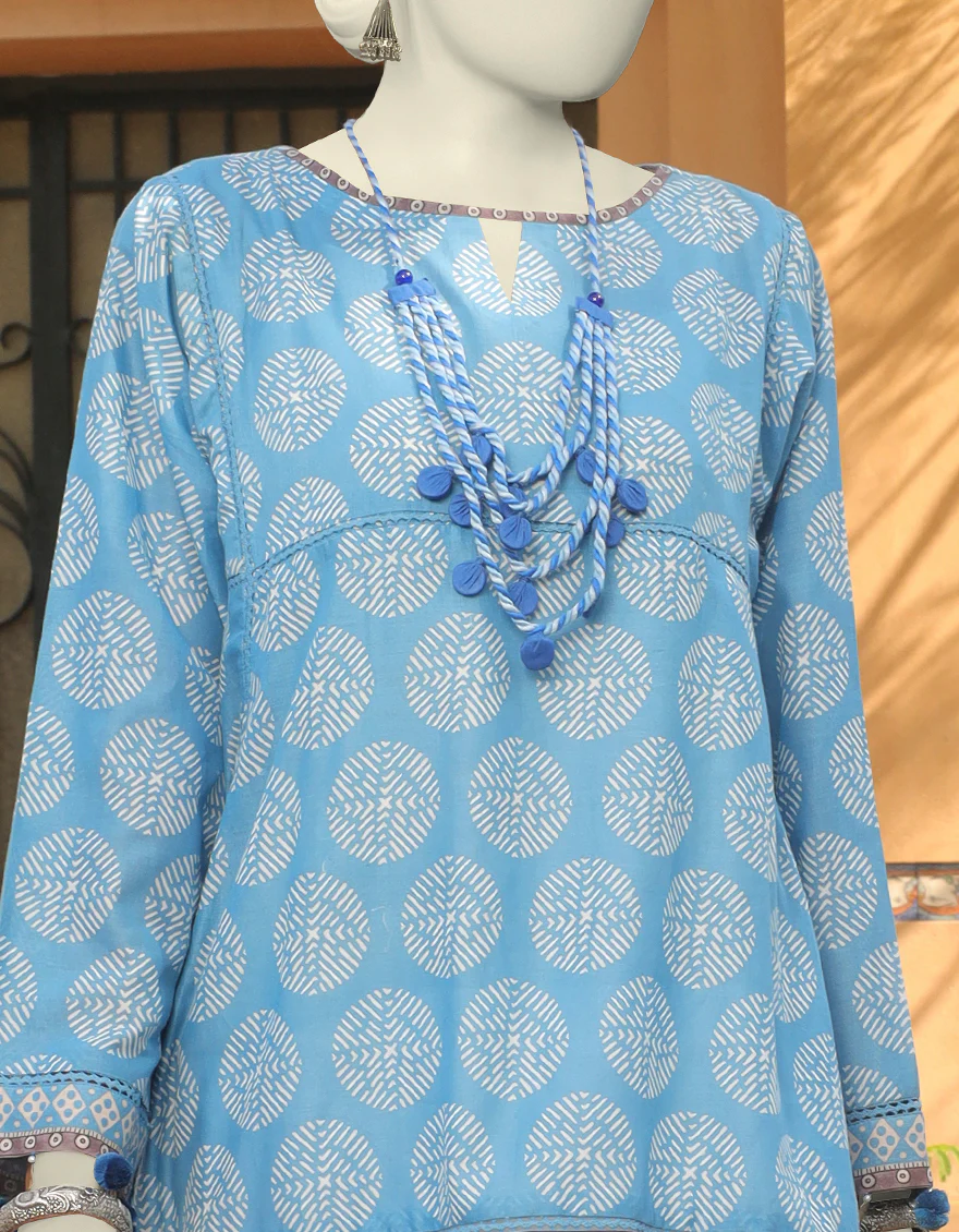 BLUE KURTI | JJLK-S-JSS-US-23-389 FB/INDIGO-2 - Image 2