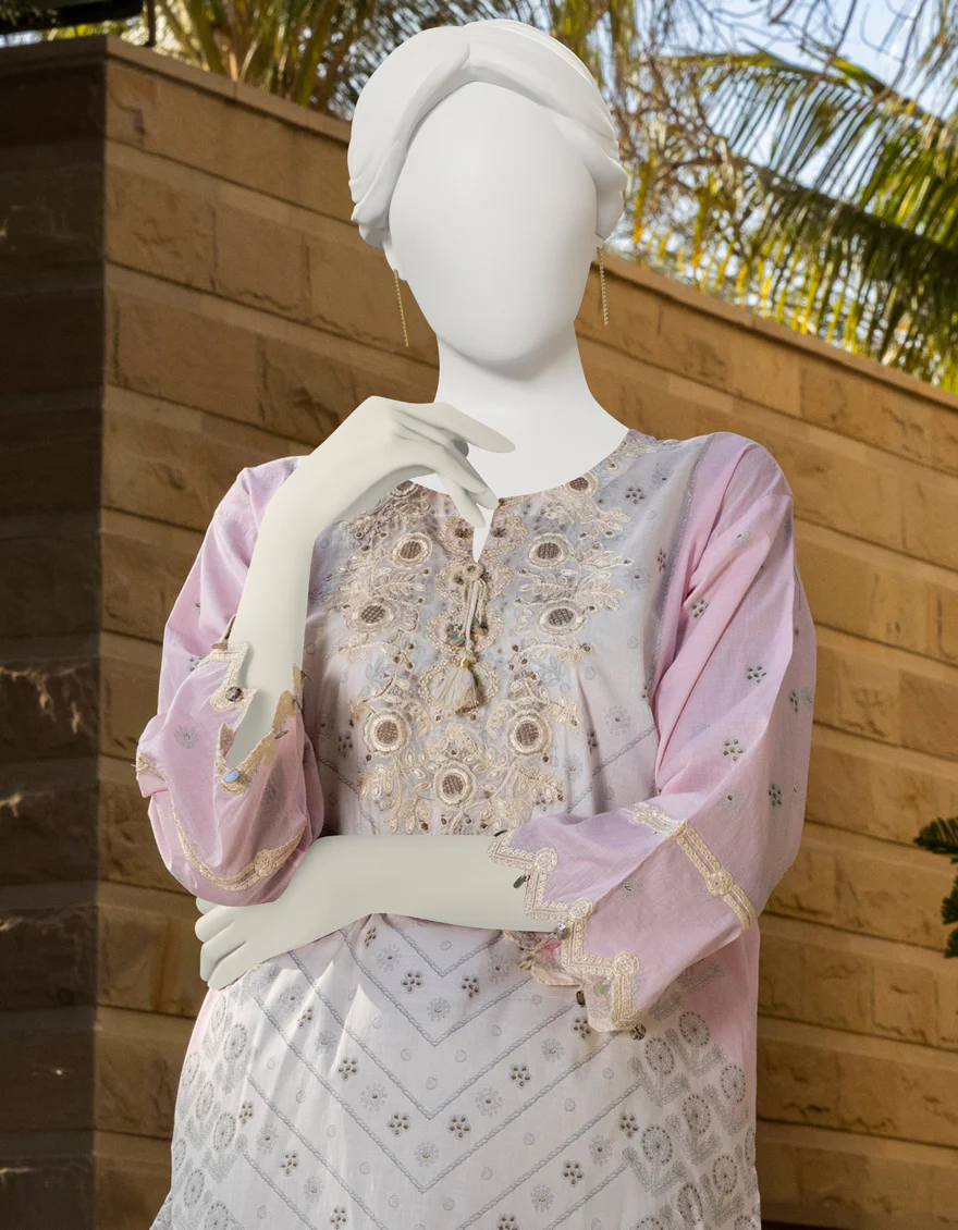 PINK LAWN KURTI | JJLK-S-JSS-US-23-392 FB/JEETE - Image 3