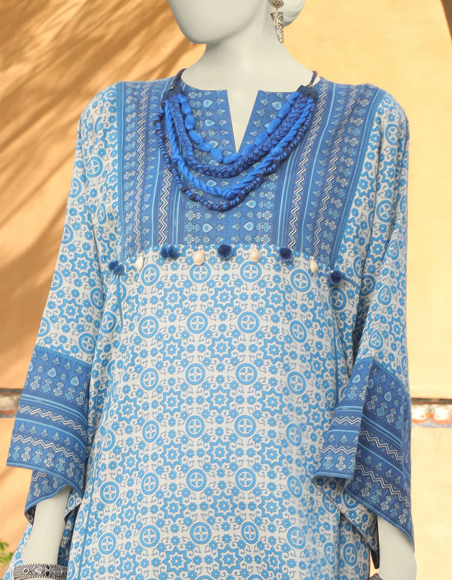 BLUE KURTI | JJLK-S-JSS-US-23-453 FB/INDIGO-1 - Image 3