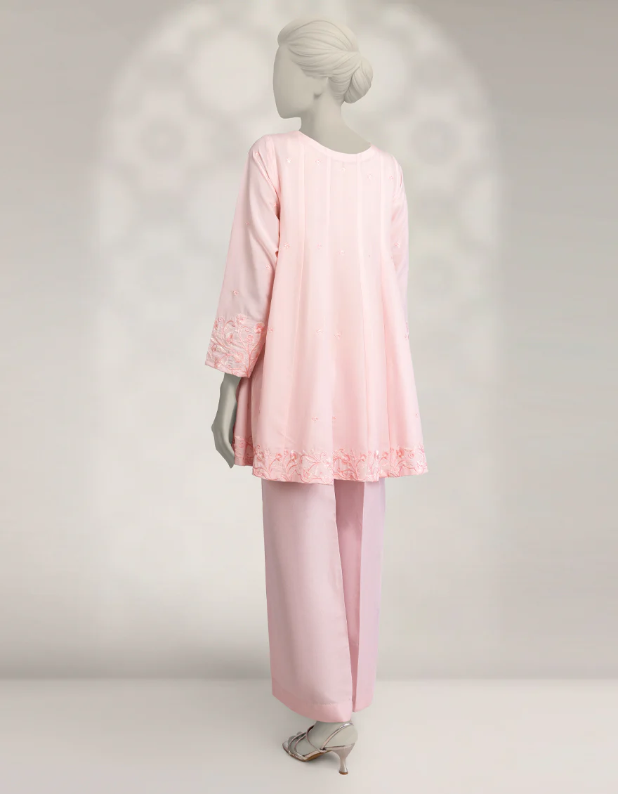 PINK SILK KURTI | JJLK-W-JFS-25-228 FB/BREEZE-2 - Image 2