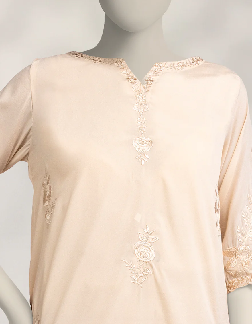 BEIGE SILK KURTI | JJLK-W-JFS-25-230 FB/BREEZE-4 - Image 3