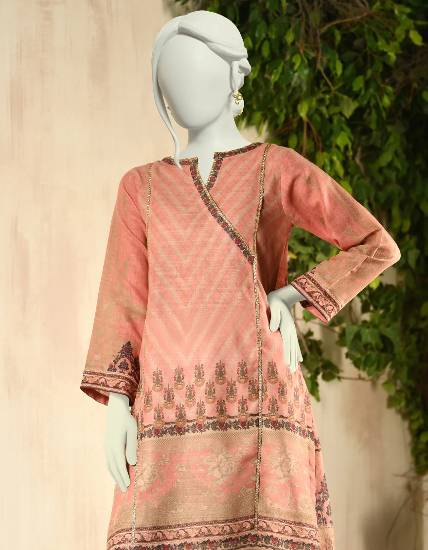 PEACH KHADDAR KURTI | JJLK-W-JPWK-US-22-804 FB/JOY - Image 3