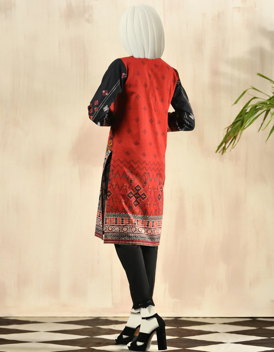 MAROON KHADDAR KURTI | JJLK-W-JPWK-US-22-814 FB/RUMBER - Image 2