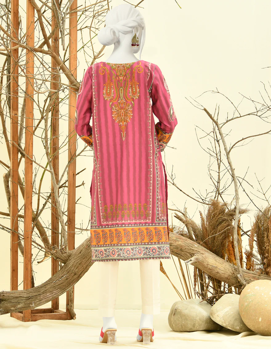 FUCHSIA CAMBRIC KURTI | JJLK-W-JPWK-US-22-848 FB/DASTOOR - Image 2