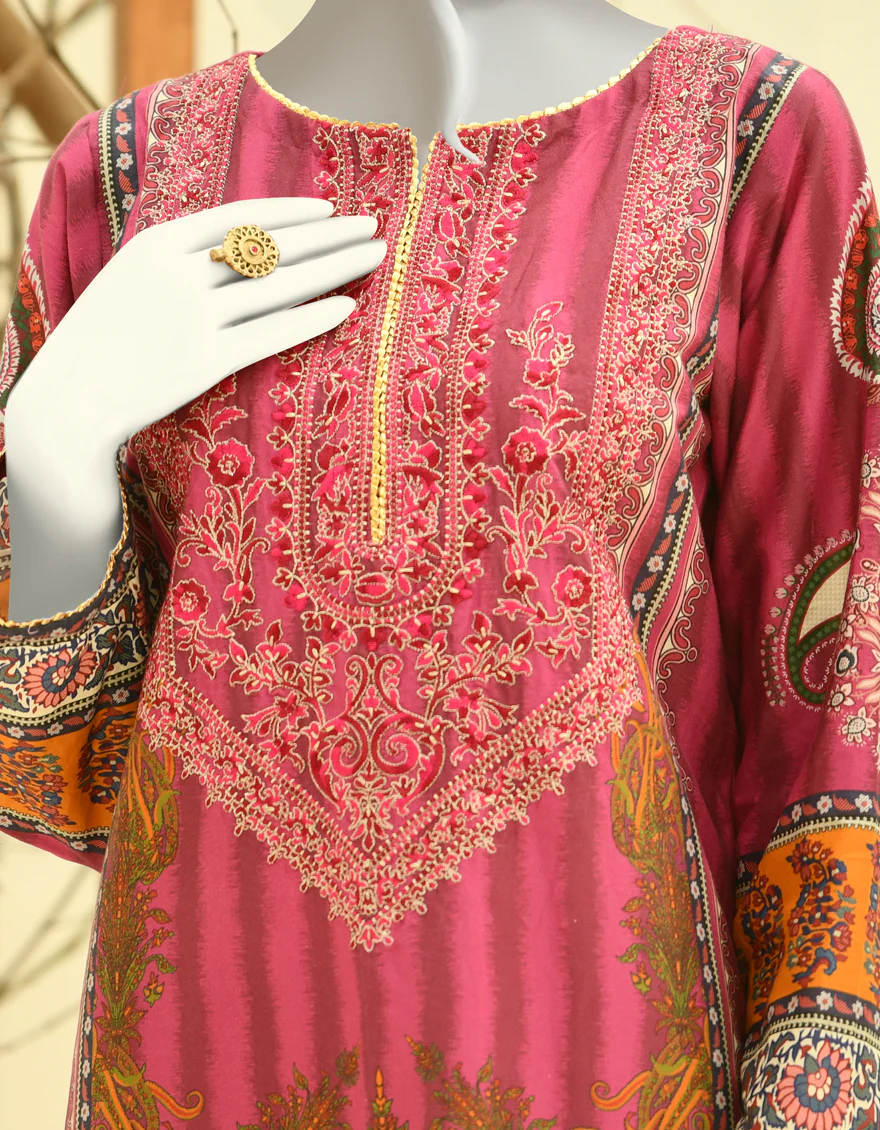 FUCHSIA CAMBRIC KURTI | JJLK-W-JPWK-US-22-848 FB/DASTOOR - Image 3