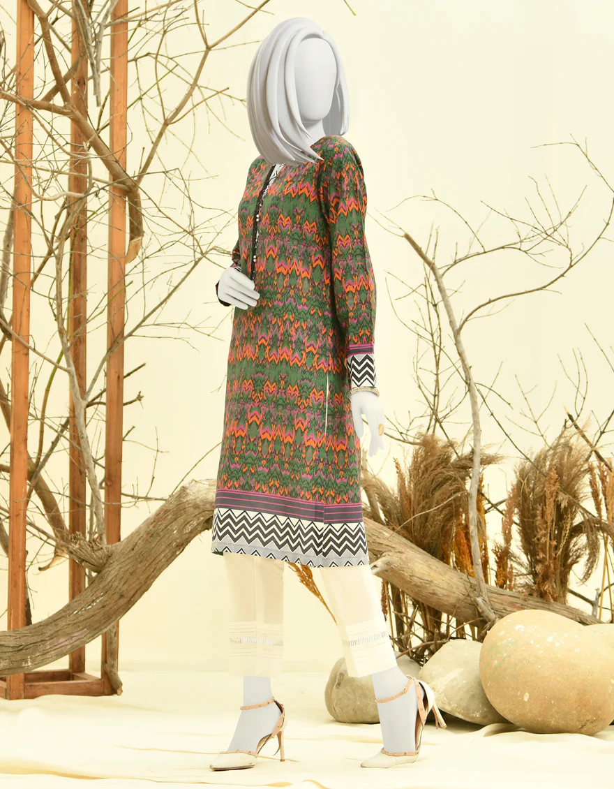 GREEN CAMBRIC KURTI | JJLK-W-JPWK-US-22-851 FB/FLOWERET - Image 4