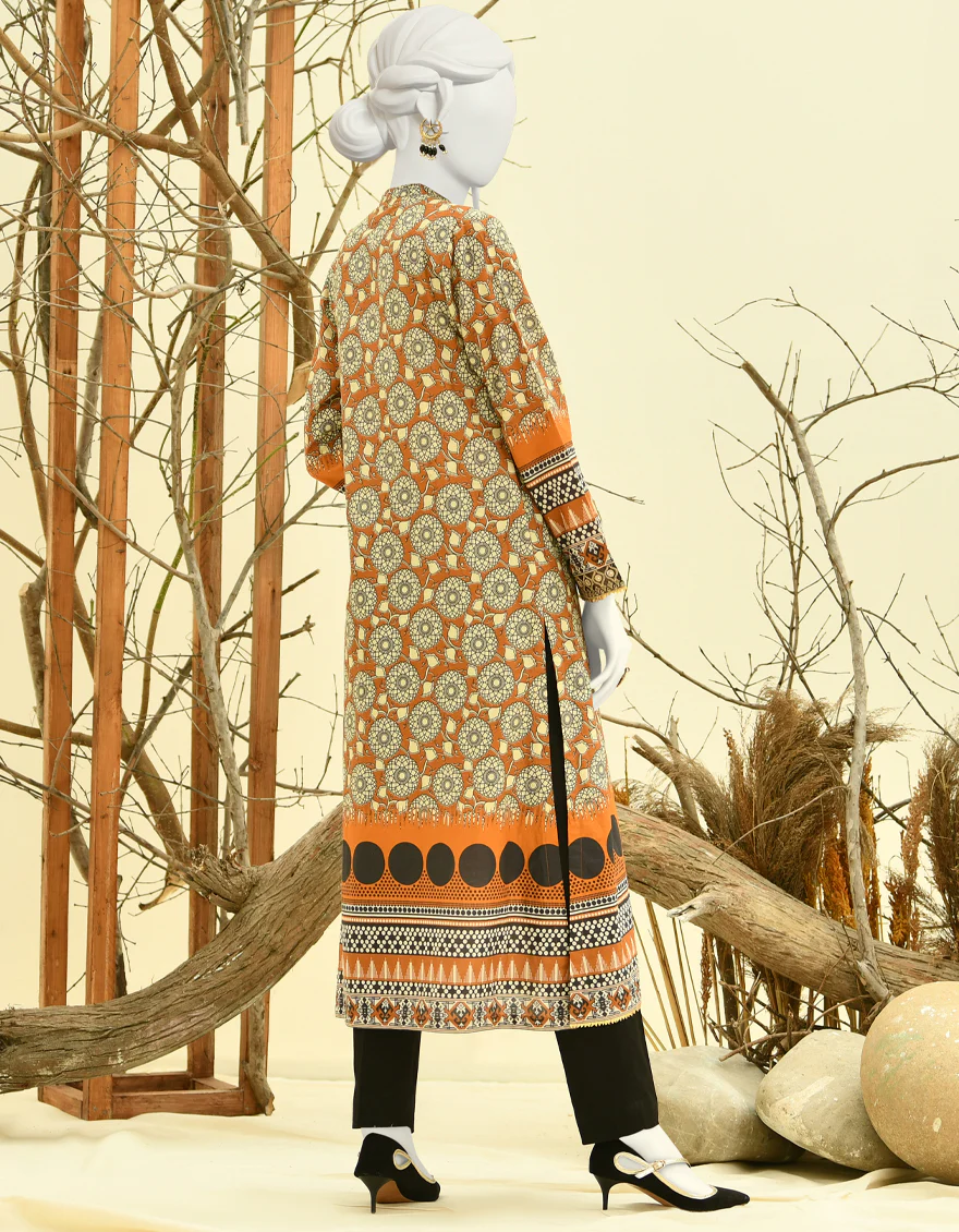 CHROME YELLOW CAMBRIC KURTI | JJLK-W-JPWK-US-22-852 FB/MAPLE (22-5165) - Image 2