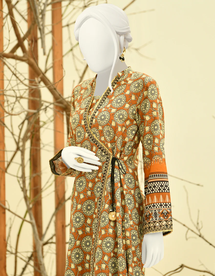CHROME YELLOW CAMBRIC KURTI | JJLK-W-JPWK-US-22-852 FB/MAPLE (22-5165) - Image 3