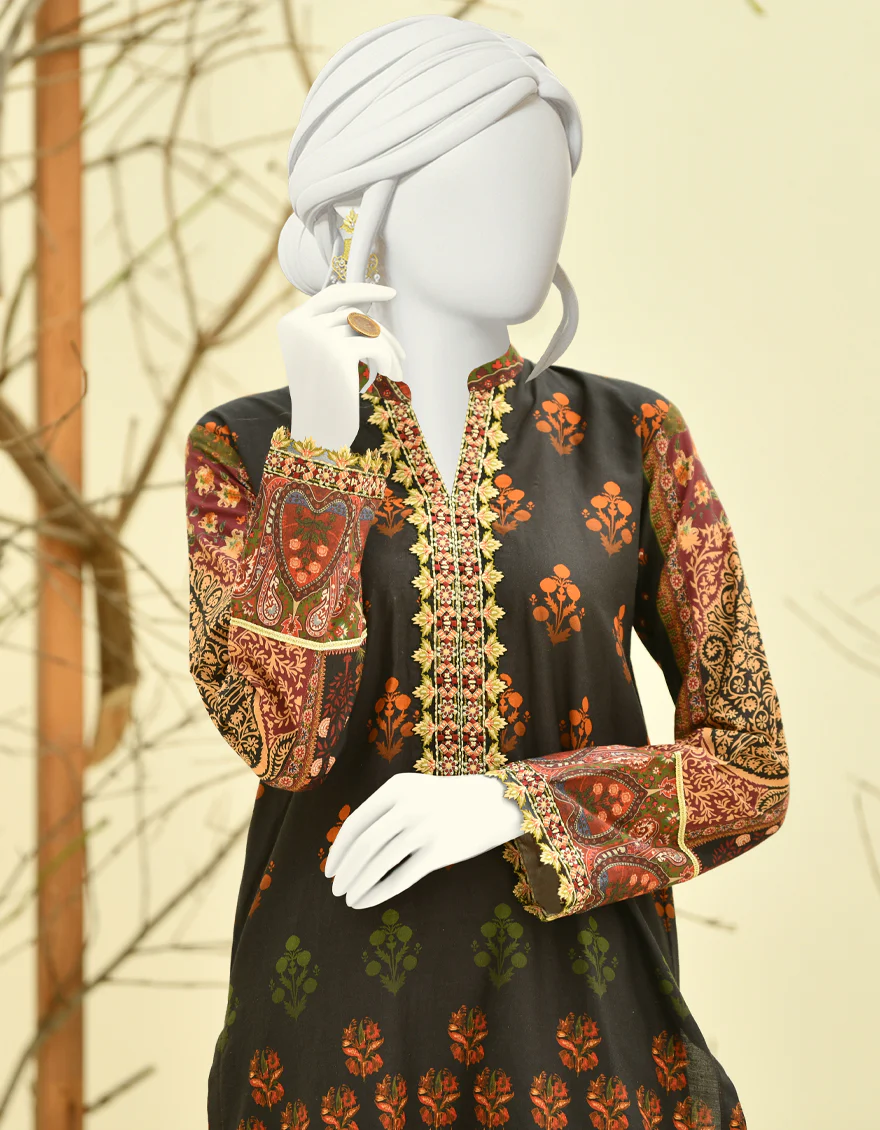BLACK CAMBRIC KURTI | JJLK-W-JPWK-US-22-854 FB/AZUL (22-5167) - Image 3