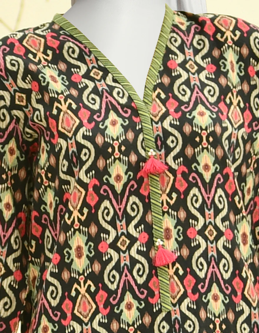 MULTICOLOR CAMBRIC KURTI | JJLK-W-JPWK-US-22-855 FB/ACACIA (22-5173) - Image 4