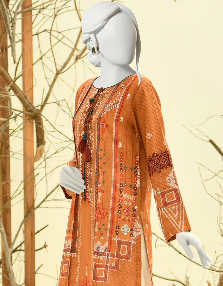 MUSTARD KHADDAR KURTI | JJLK-W-JPWK-US-22-857 FB/NARENGI (22-5172) - Image 3
