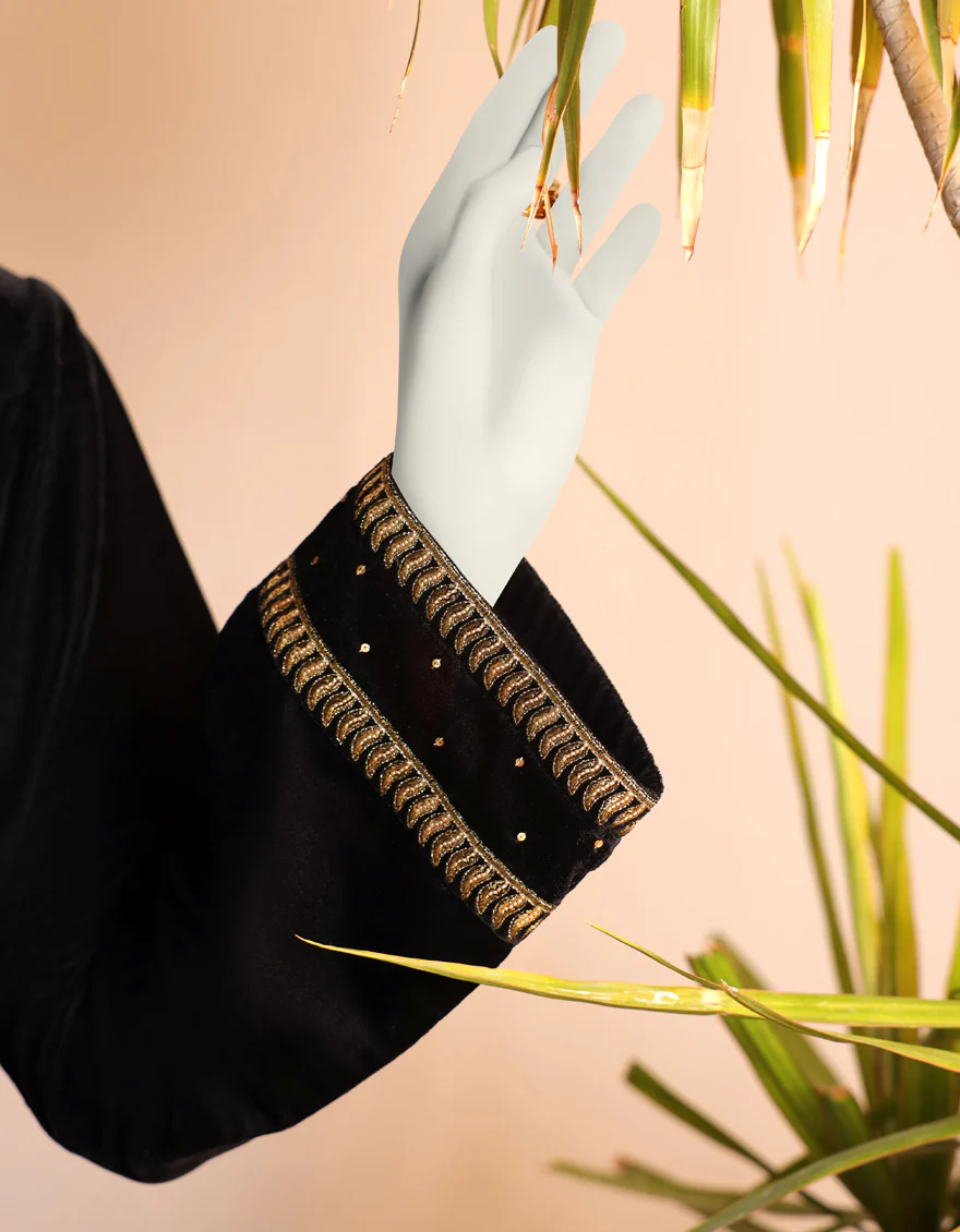 BLACK VELVET KURTI | JJLK-W-JPWK-US-23-1002 FB/JN-433 - Image 3