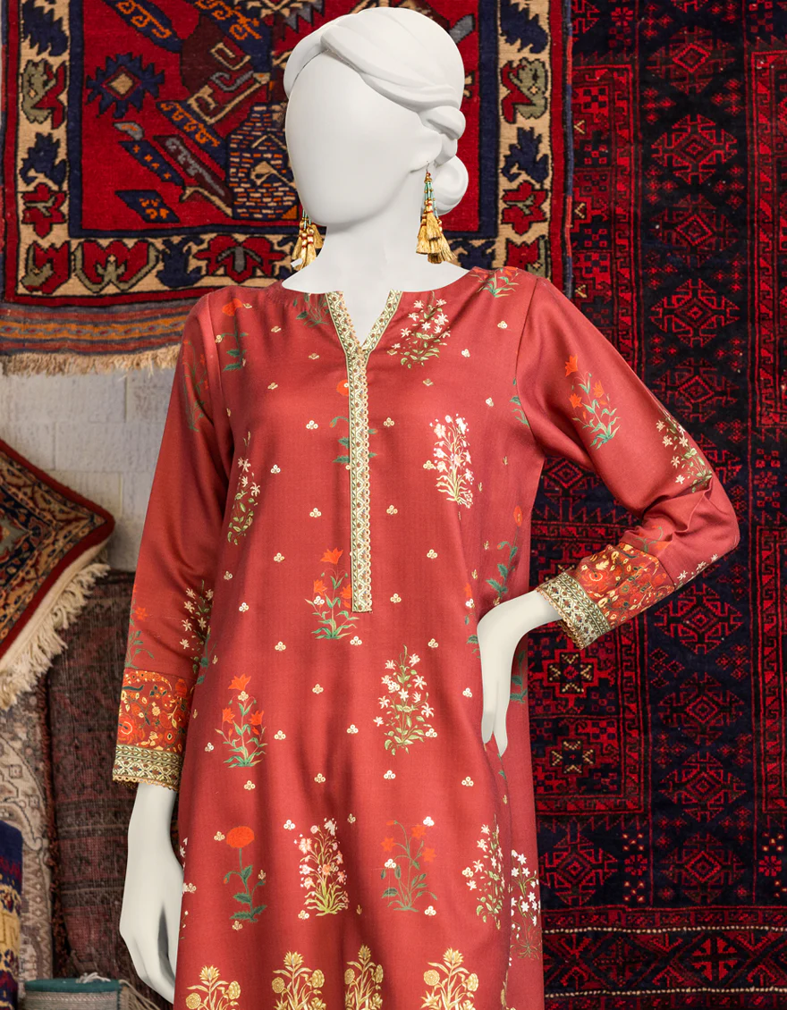 MAROON KURTI | JJLK-W-JPWK-US-23-1004 FB/AMBER - Image 3