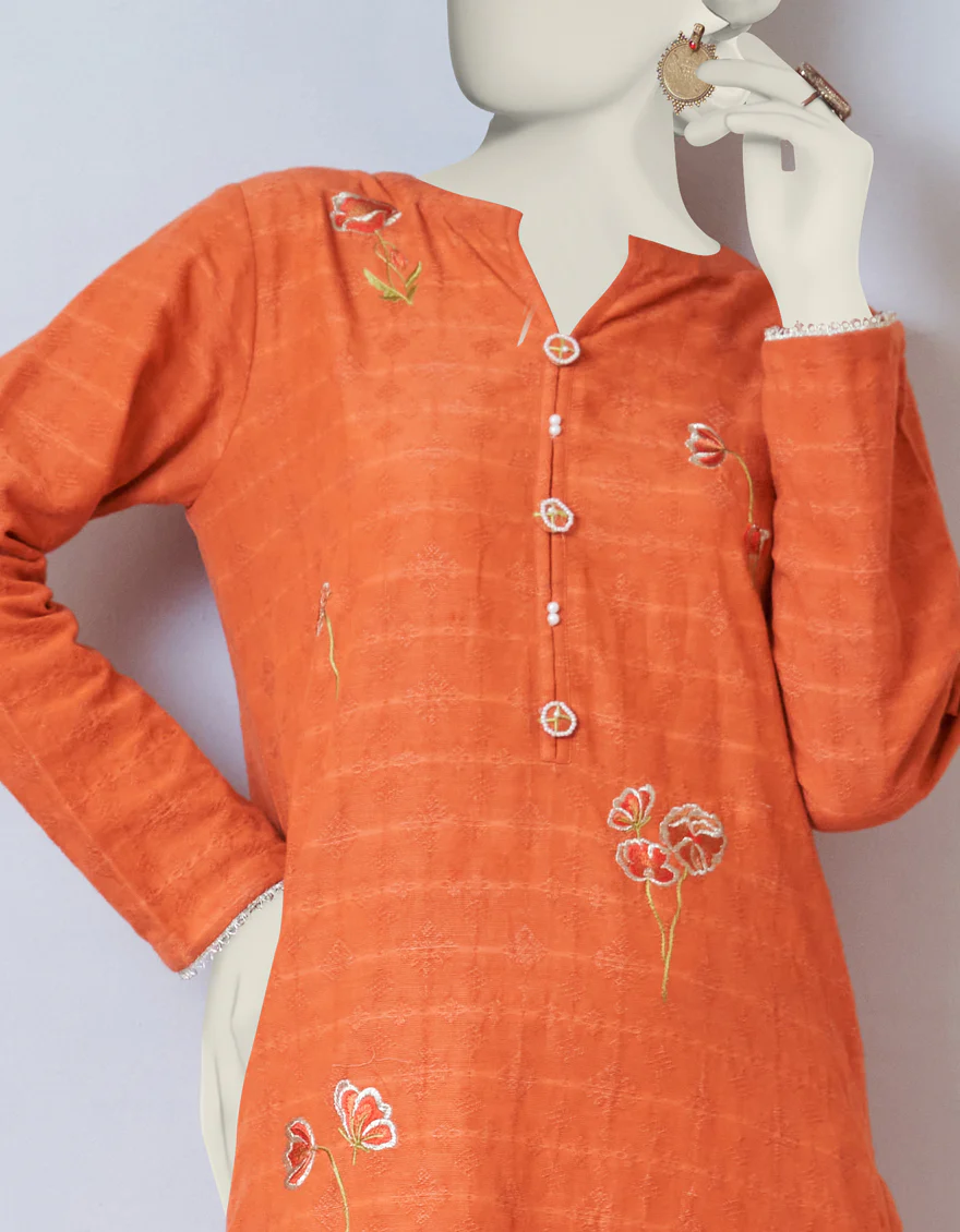 ORANGE DOBBY KURTI | JJLK-W-JPWK-US-23-975 FB/JT-960 - Image 2