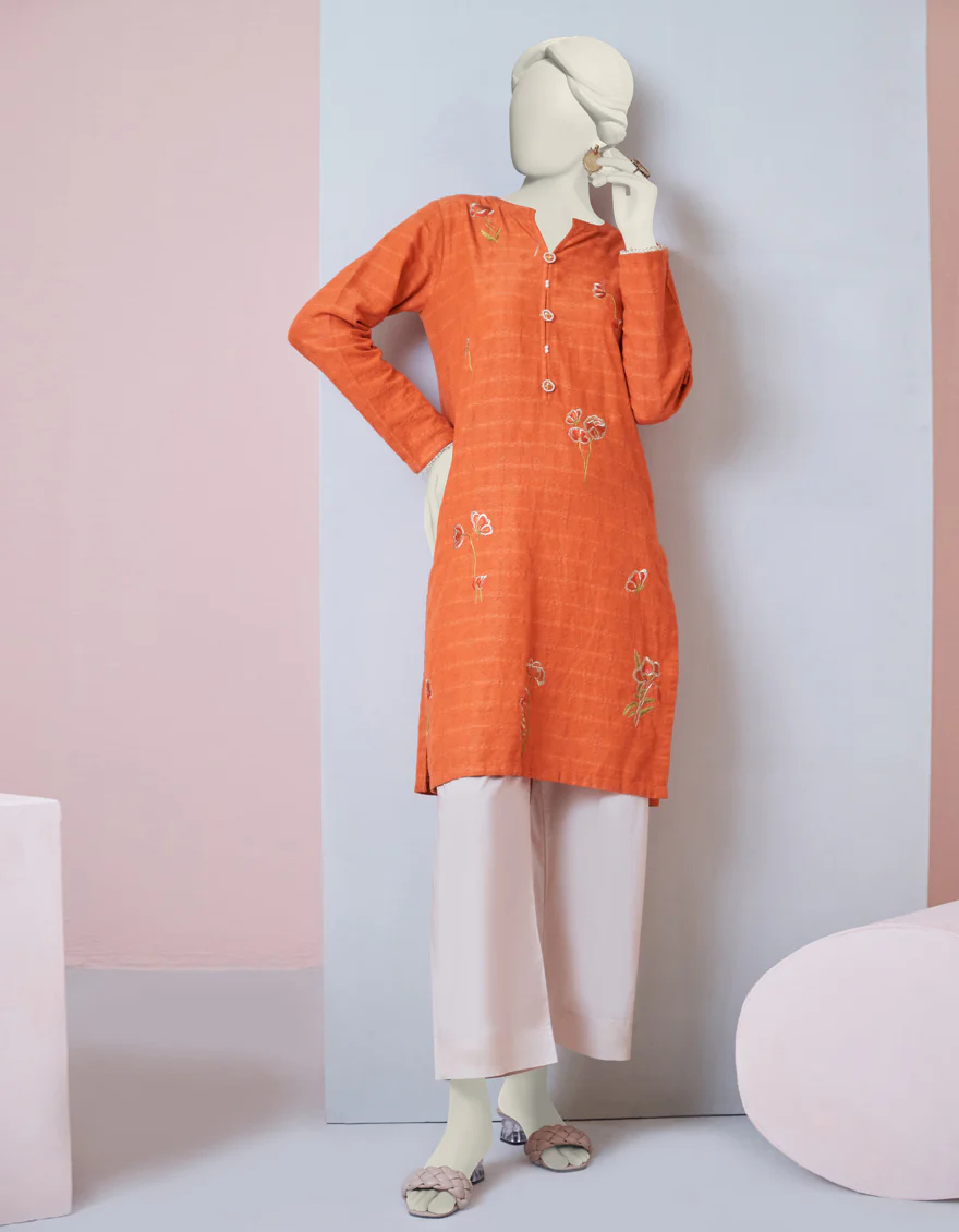 ORANGE DOBBY KURTI | JJLK-W-JPWK-US-23-975 FB/JT-960 - Image 4