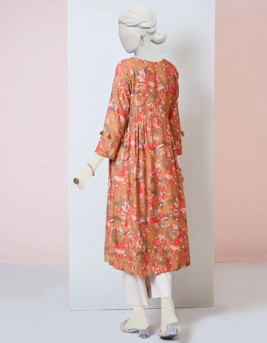 ORANGE KURTI | JJLK-W-JPWK-US-23-982 FB/EMPRESS 23-4127 - Image 2