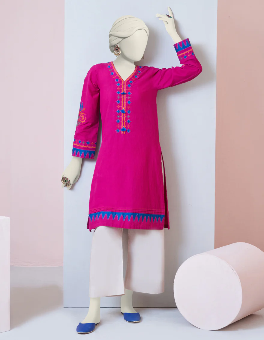 PINK KURTI | JJLK-W-JPWK-US-23-984 FB/MX-3927 - Image 3