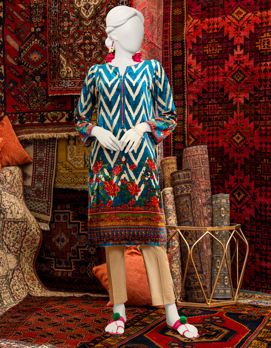 TURQUOISE PALACHI KURTI | JJLK-W-JPWK-US-23-995 FB/BUROUT PALACHI