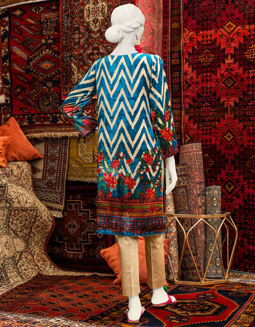TURQUOISE PALACHI KURTI | JJLK-W-JPWK-US-23-995 FB/BUROUT PALACHI - Image 2