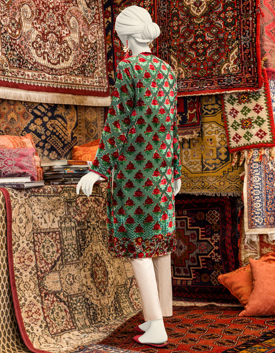 GREEN PALACHI KURTI | JJLK-W-JPWK-US-23-996 FB/BUROUT PALACHI - Image 2