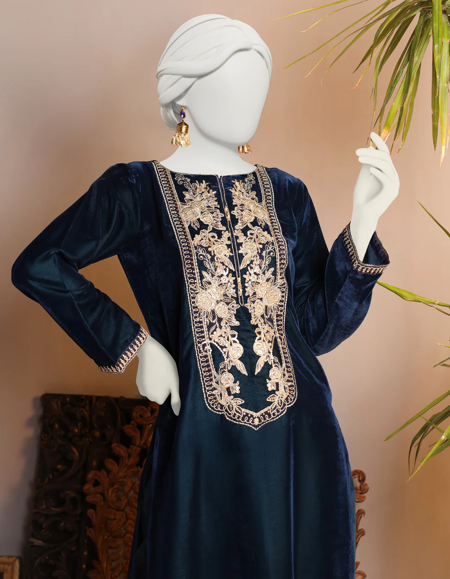 BLUE VELVET KURTI | JJLK-W-JPWK-US-23-998 FB/JT-962 - Image 2