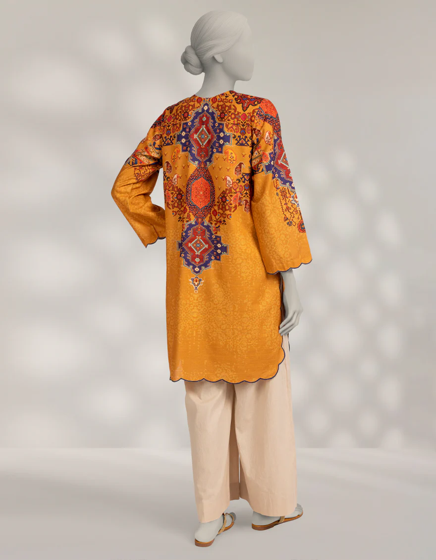 CHROME KHADDAR SLUB KURTI | JJLK-W-JSS-25-569 FB/MOROCCAN RUG-04 - Image 2