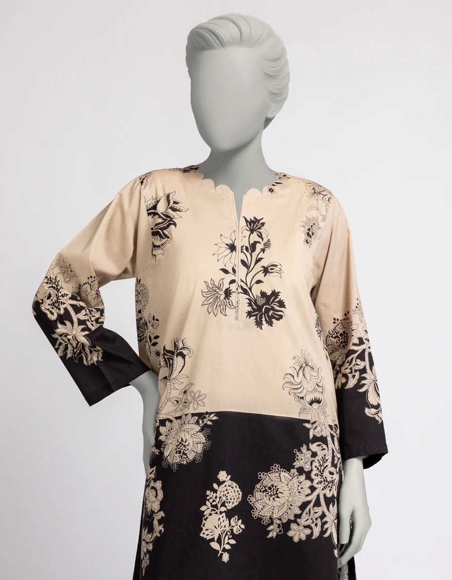 BEIGE CAMBRIC KURTI | JJLK-W-JSS-25-582 FB/ESSENTIALS-85 - Image 3