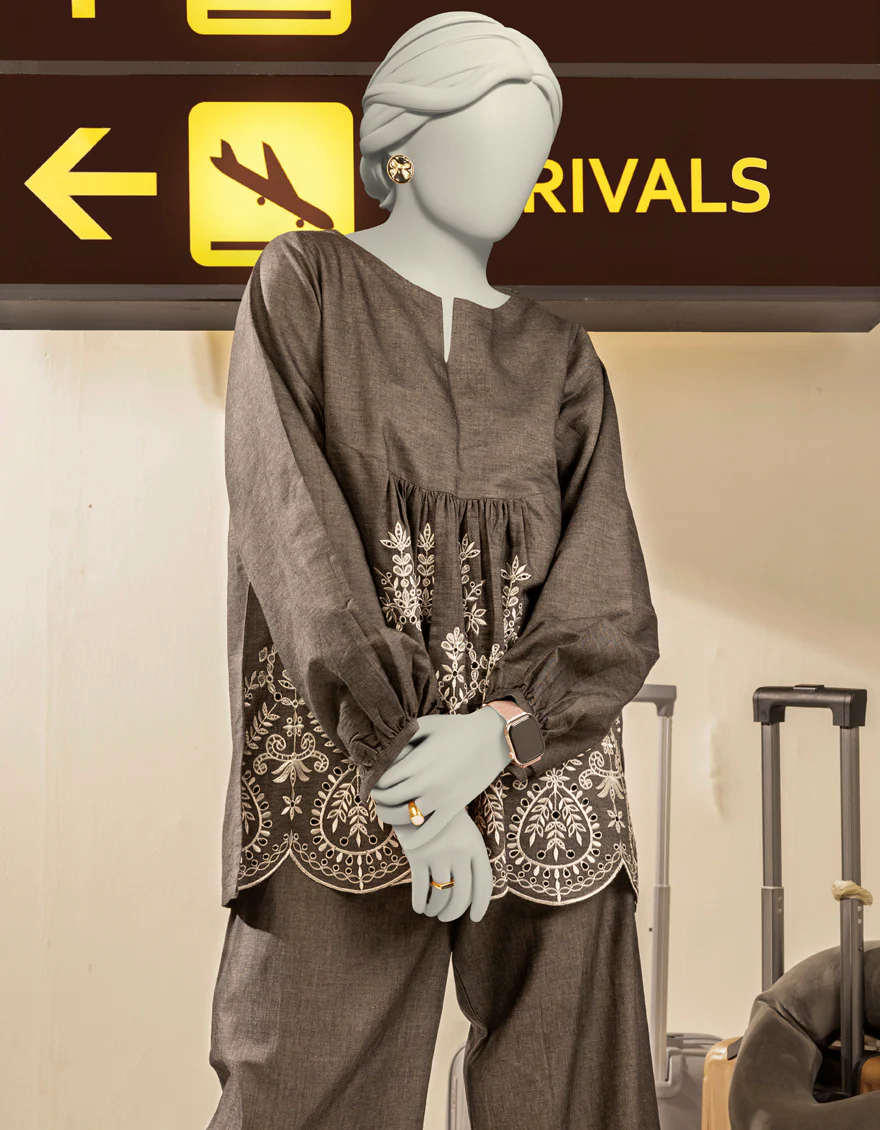 GREY DENIM KURTI | JJLK-W-JWS-24-3038 FB/TRUE BLUE-03 - Image 2